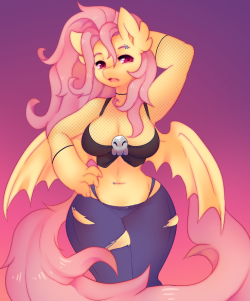 kissurai:  flutterbat! cause she’s still cute and I still like the show.nude version can be found on my [patreon] !