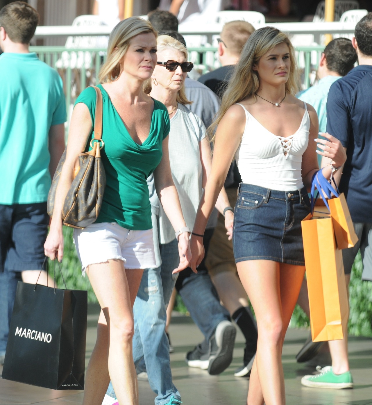 The one in white wasn’t wearing a bra either.