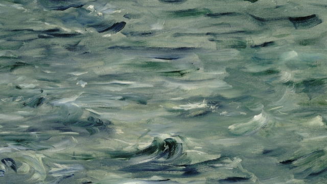 Love the sea colors of Gustave Courbet.