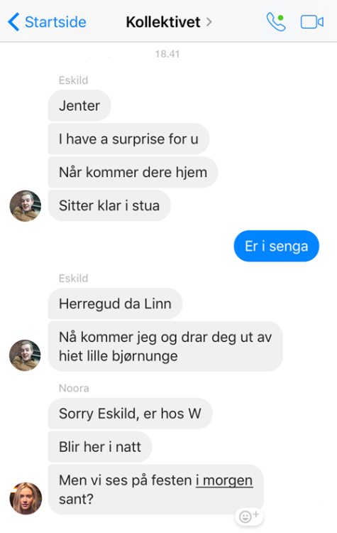 Friday 23.06.17 at 6.43pmTranslation by myself (and Google Translate)Chat : “Collective” (Linn, Eski