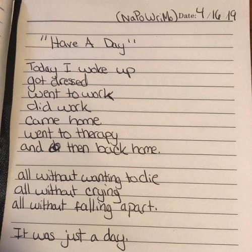 #NaPoWriMo Day 16 - &ldquo;Have a Day&rdquo; . . . . . . #wordporn #poetry #igpoetsociety #nationalp