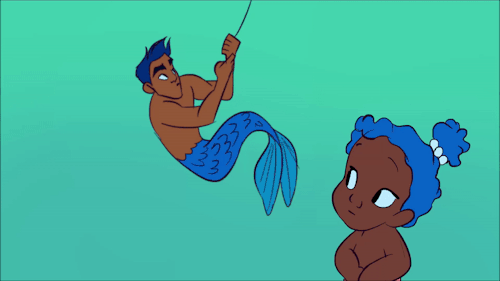 The fish are are biting like crazy -fan animationMerbabies™ © 2016-2018 Golden Bell Enter