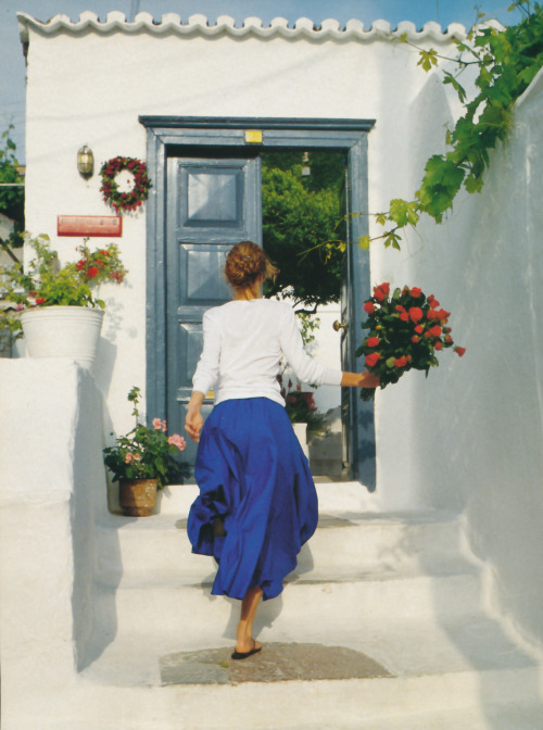 tropicorals: Glamour France July 1990“Vacances en Grèce”Model: Karen MulderPhotog