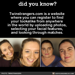 did-you-kno:  Twinstrangers.com is a website