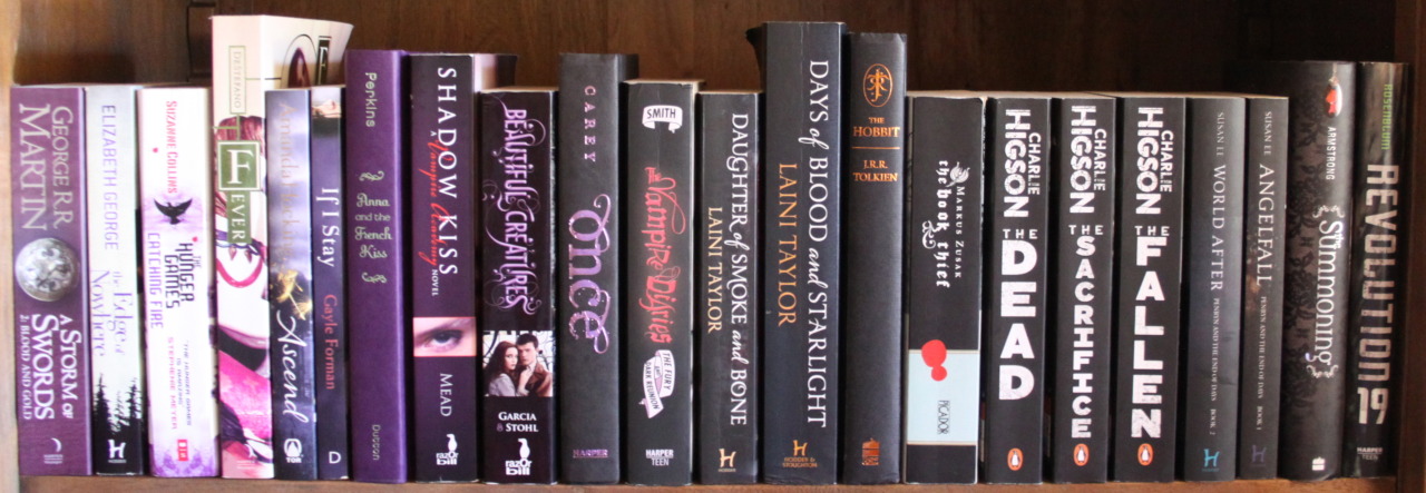 books-glorious-books:  tilly-and-her-books:  I tried to make my shelves rainbow which