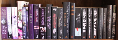 books-glorious-books:  tilly-and-her-books:  I tried to make my shelves rainbow which kinda failed and I gave up halfway through because there were too many books. Now I’m stuck with a pile of books on the floor and a few empty shelves…I’m going