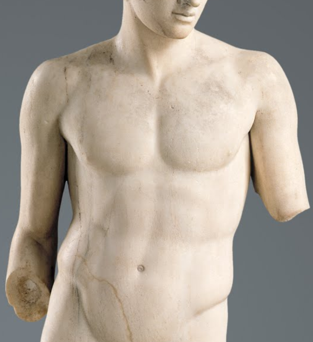 marmarinos:  Roman statue of a youth, known as the “Dresdner Knabe,” c. early