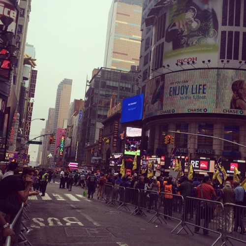 Walked for climate change today. #peoplesclimatemarch #newyork #climatechange #march #TimesSquare