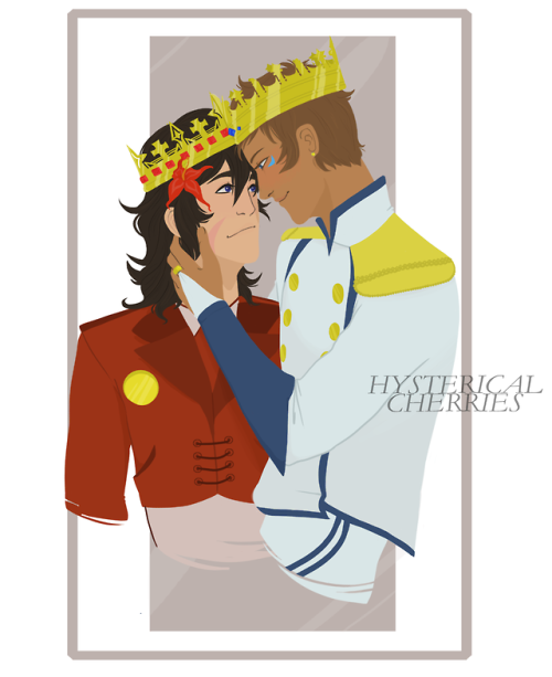 My @voltronsecretsanta2k18 gift for @zu-zu for their suggested royals au! It’s a little late because