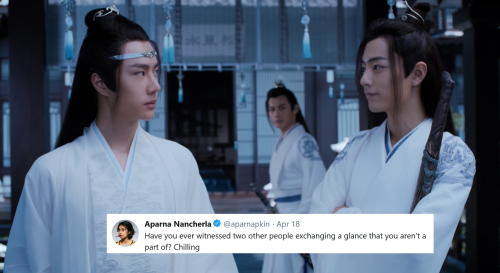 howdydowdy: jiang cheng as aparna nancherla tweets