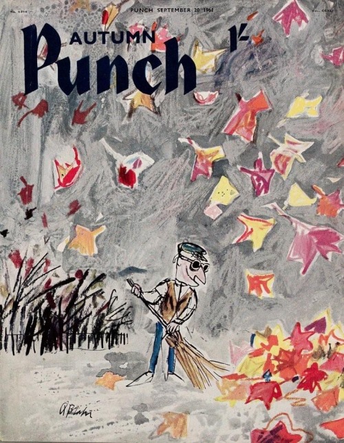 poppyflo2:Punch Magazine cover, September 1961, Quentin Blake.