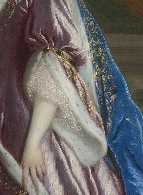 sollertias:  Portrait de Elisabeth-Charlotte de Bavière, la princesse palatine by François de Troy, date unknown (detail) 