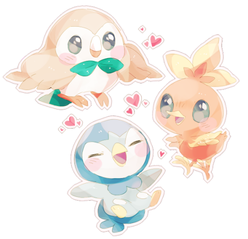 sylvaur: The starter bird trio is complete now!! 