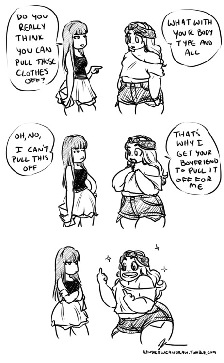 journey2ahappierme:  resident-cat-expert:  I must have reblogged this like ten times by now   This is hilarious! Stop shaming girls for the clothes they wear, to each their own, right? Right.👍