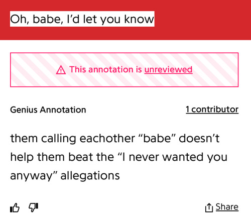 LMFAO I LOVE THE PEOPLE ON GENIUS