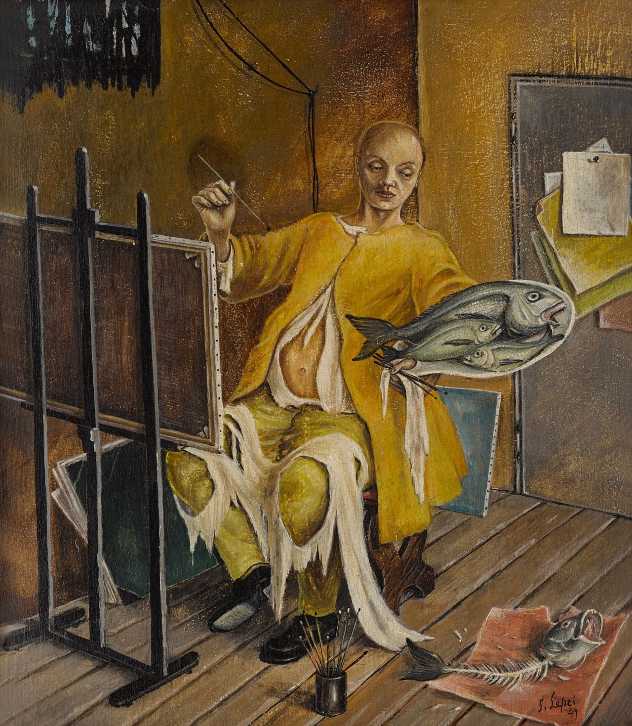 Stanislao Lèpri (1905-1980) — The Painter of Still Lifes [oil on panel, 1947]