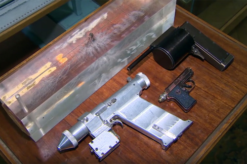 They look like props from ALIEN, but these are actually Soviet laser guns&ndash;no shit:Handheld