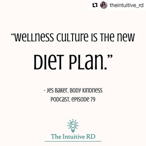 #Repost @theintuitive_rd (@get_repost)・・・Wellness culture praises and promotes obsession with health
