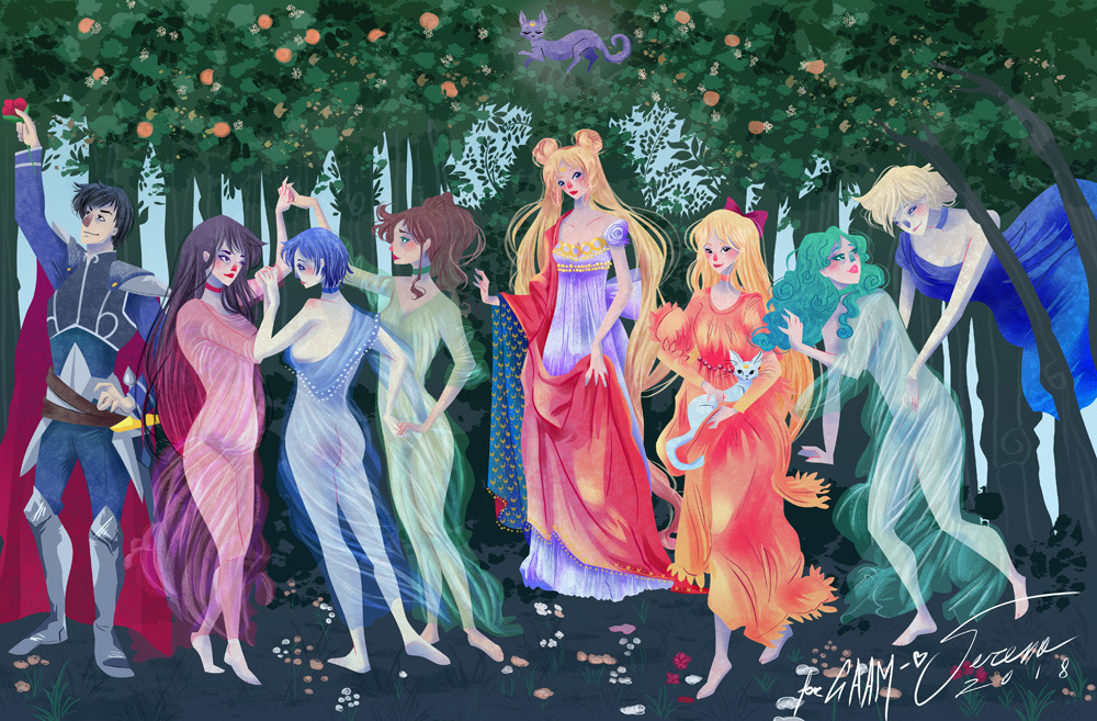 queen-serena:My piece for this year’s GAAM show is called “Moon Spring”, and
