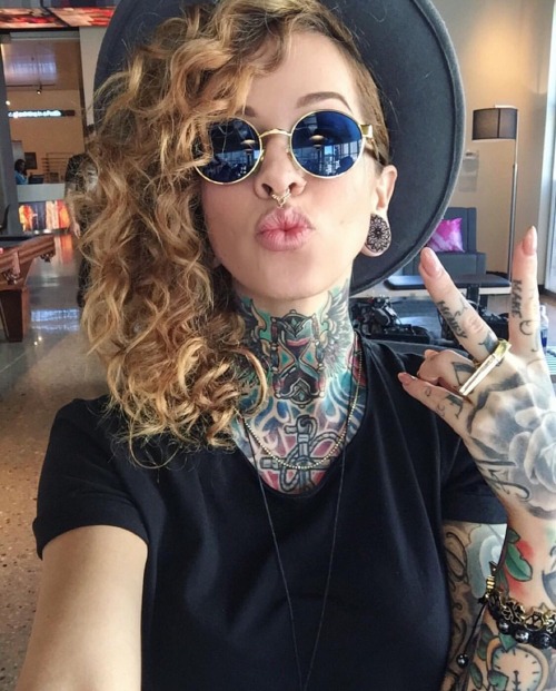 Madzilla in Vintage Academi Sunglasses w/ flash blue lenses *AVAILABLE NOW