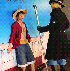 sableu:  Tokyo One Piece Tower Sabo and Luffy + stealing my gotdamn heart Sources