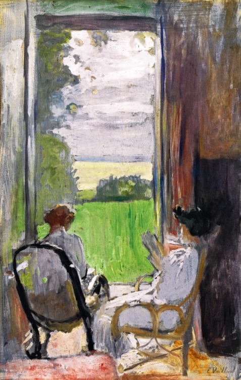 elpasha71:  Lucy Hessel and Jeanne Strauss at Étincelles Edouard Vuillard - 1902