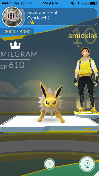 Finally got one of my psych-named babies to claim the psych gym