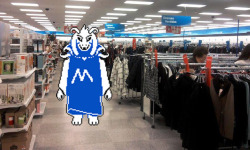 mundanetale:  Post pacifist AU where a teenaged Asriel gets a part-time job at a Marshalls in Corpus Christi, TX. 