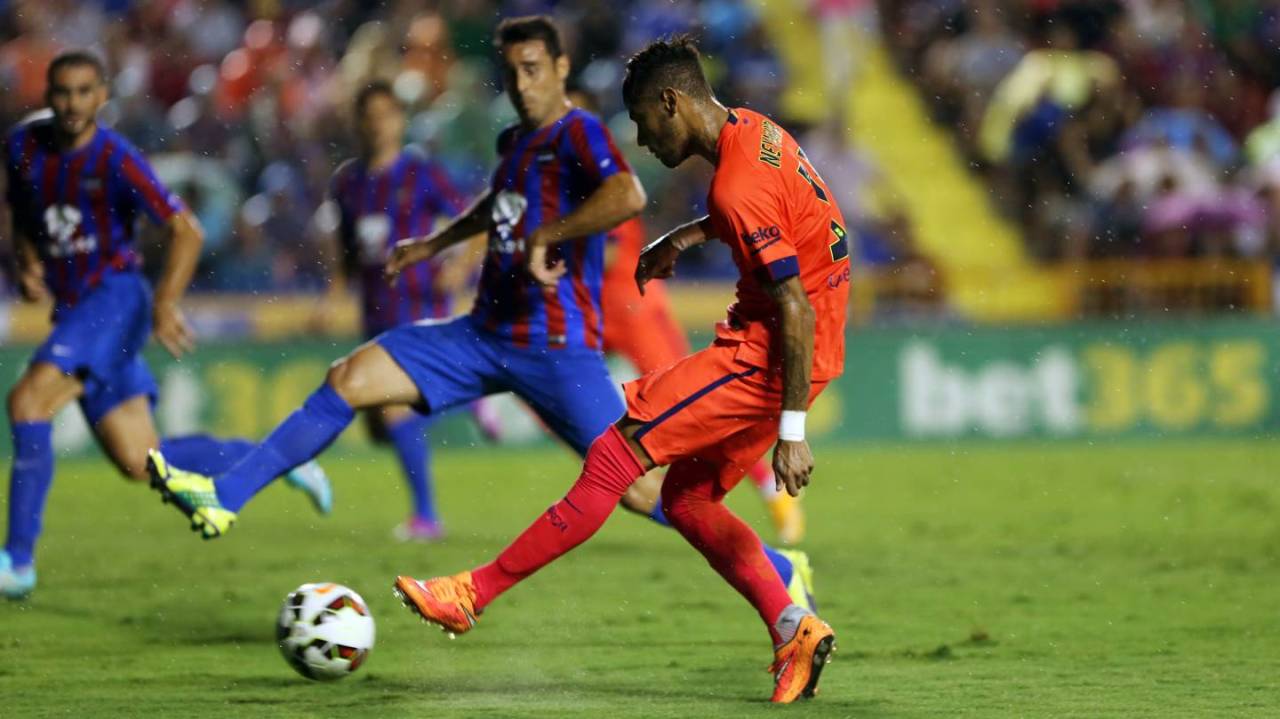 fzneymar:  Primera Division - UD Levante Valencia 0:5 Barcelona (21.09.2014)