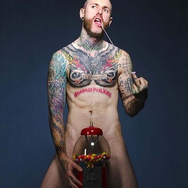trevorwayne:  An old image of me by @schwabelstudio ! #Gaydudes #gayboyswithbeards