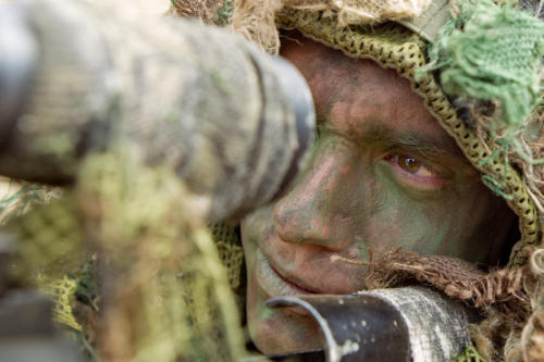 gunrunnerhell:  Sniper’s Stare French snipers during a long range marksmanship competition. Rifle is the bolt-action, 7.62x51mm chambered FR F2.