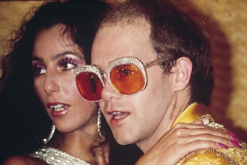 freakyyvirgo: Cher &amp; Elton John in the 70s