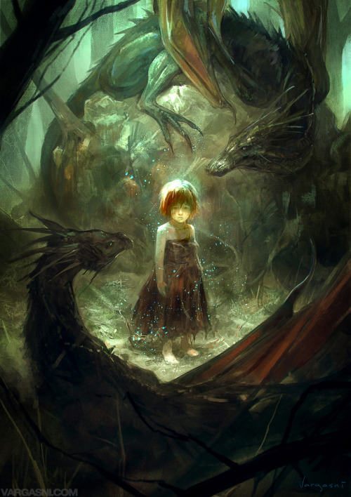 creaturesfromdreams:  Crowned by the Moon by VargasNi 