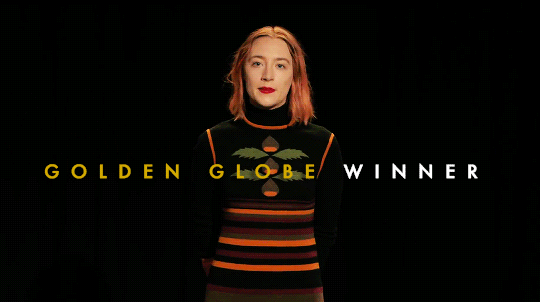 mcavoy:  Congratulations to Saoirse Ronan on your win for Lady Bird!