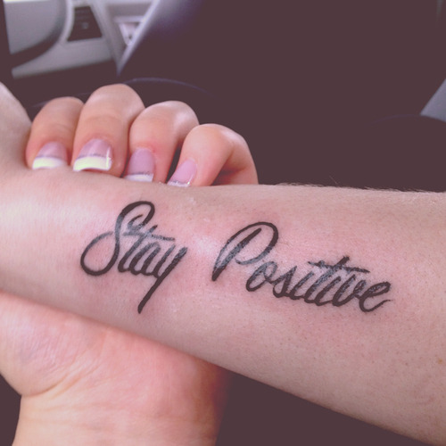 Stay Positive Temporary Fake Tattoo Sticker (Set of 2) - OhMyTat - Shop  OhMyTat Temporary Tattoos - Pinkoi