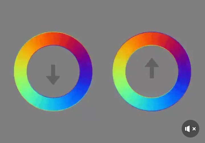 tanoraqui:animatedamerican:  tdwhisperer:random-chaos-thoughts:  catchymemes:  These circles are stationary   I had to take a few screenshots because I couldn’t believe it but yeah, they are!    Covering the arrows with a fingertip doesn’t dispel