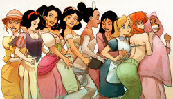 yolandatheredpanda:  bubblegumbottom:  thesylverlining:  denimcatfish:  arkhane:  disney parade by ~joel27  Mulan… those are not Alice’s hips.  Woaahhh, Jasmine and Esmeralda are gettin it. i don’t think this is pg anymore kids and mulan is just