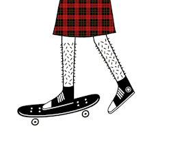 nikolavukovic:  Skateboarding Scottish man