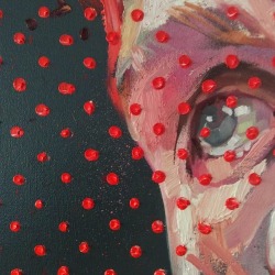 lartichaut:  Red Veil, oil/canvas. Author: Andrew Salgado 