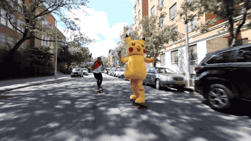 gifsboom:  Video: Pokémon Go in Real Life[CaseyNeistat]