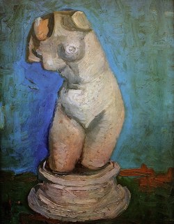 artist-vangogh:  Plaster Statuette of a Female