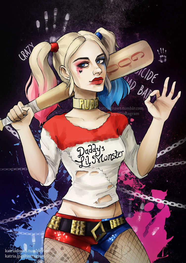 justharleyquinn:  Harley Quinn by katriadraws