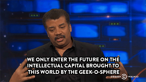 comedycentral:  Click here to watch Jon Stewart geek out in his extended interview
