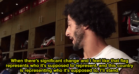 wilwheaton:  the-movemnt:  Watch: Colin Kaepernick was grilled by the media — and