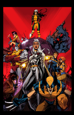 nerdynerdynerd:  vampirejubilee:  X-Men:1991 by E-Mann    