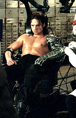 natpekis:  if you’re having a bad day, remember there’s a shirtless bucky