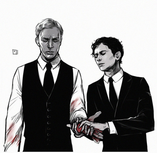 creaturexlll:“do not look, sir… i’ll wipe it off.” Joseph Chandler/Emerson Kent (Whitechapel tv) i’m