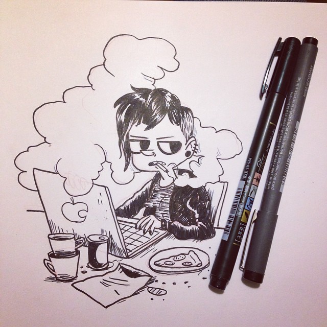 beatormo:  Inktober 2014.  Primera semana. Voy con retraso, pero prometo ponerme