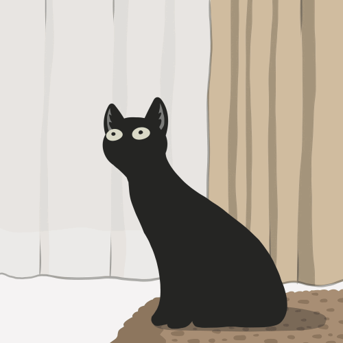 zetrystan:  niuniente: Black Cryptid For once, I can FINALLY properly animate a cat! 