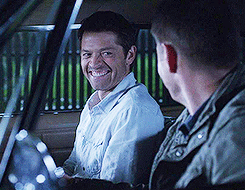 timetraveldean:  Misha Collins in the Gag Reel of Supernatural S9 [x] 